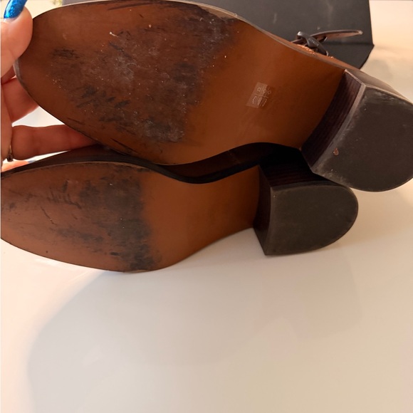 Coach Women's Brown Leather Ankle Booties - Picture 6 of 6